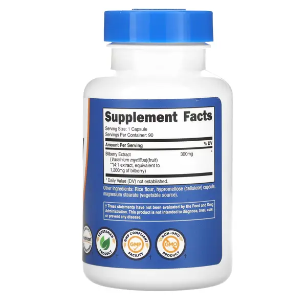 Nutricost Bilberry 1200mg Capsules
